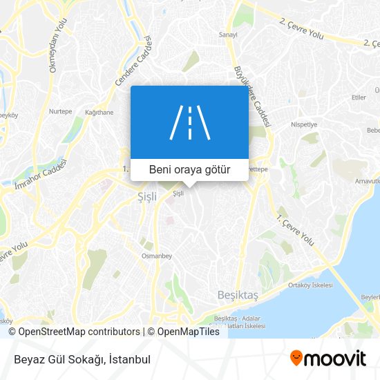 Beyaz Gül Sokağı harita