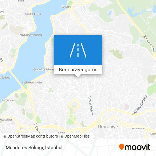 Menderes Sokağı harita