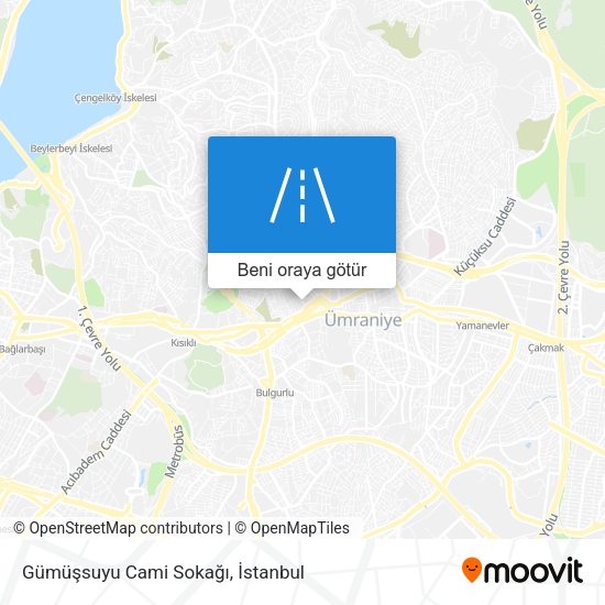 Gümüşsuyu Cami Sokağı harita