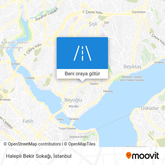 Halepli Bekir Sokağı harita