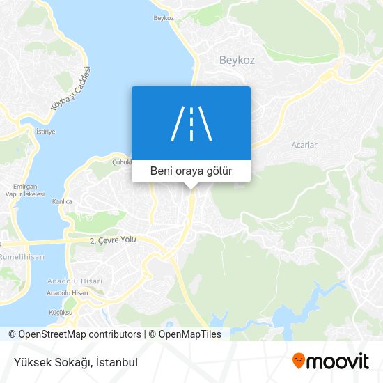 Yüksek Sokağı harita
