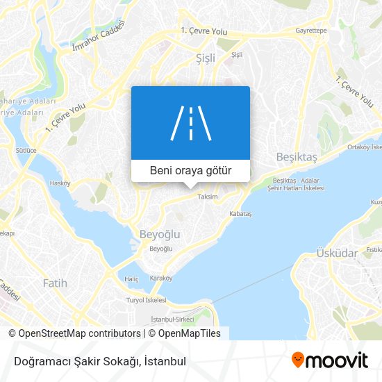 Doğramacı Şakir Sokağı harita
