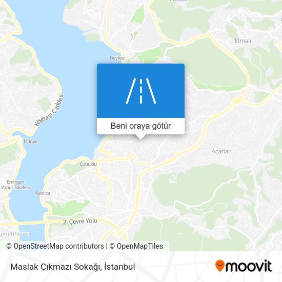Maslak Çıkmazı Sokağı harita