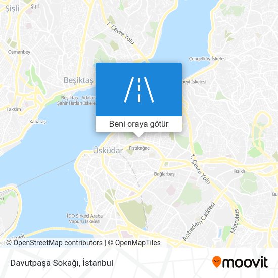 Davutpaşa Sokağı harita