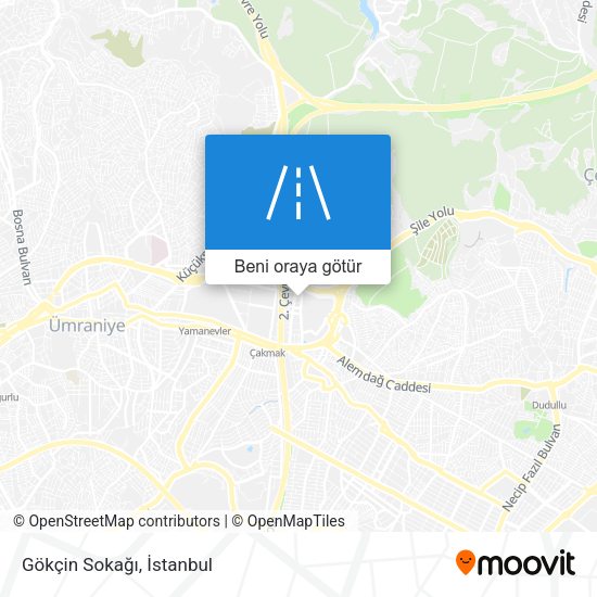 Gökçin Sokağı harita