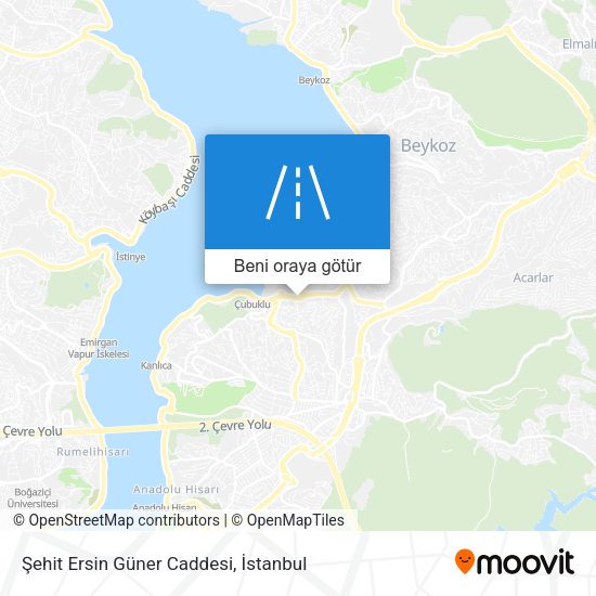 Şehit Ersin Güner Caddesi harita