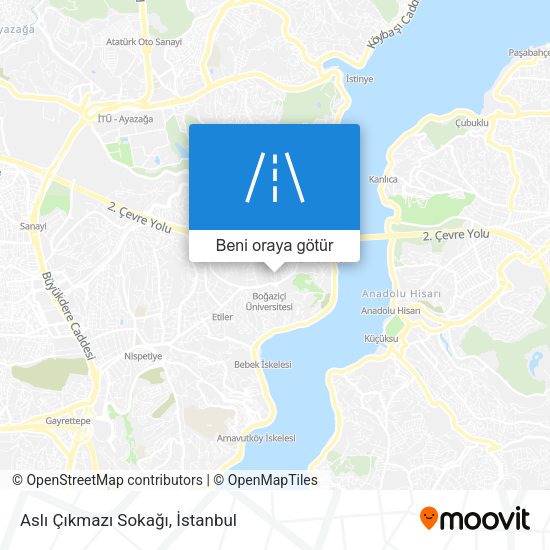 Aslı Çıkmazı Sokağı harita