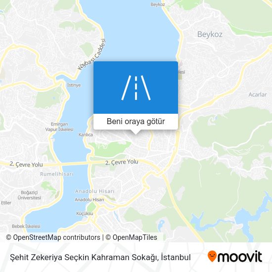 Şehit Zekeriya Seçkin Kahraman Sokağı harita