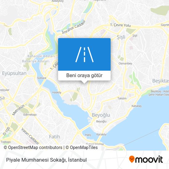 Piyale Mumhanesi Sokağı harita