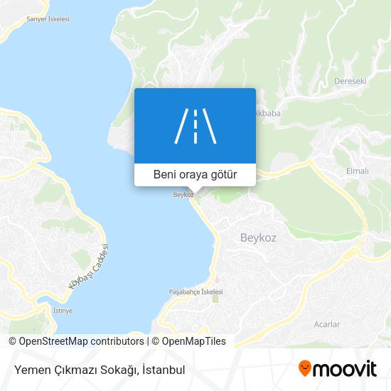 Yemen Çıkmazı Sokağı harita