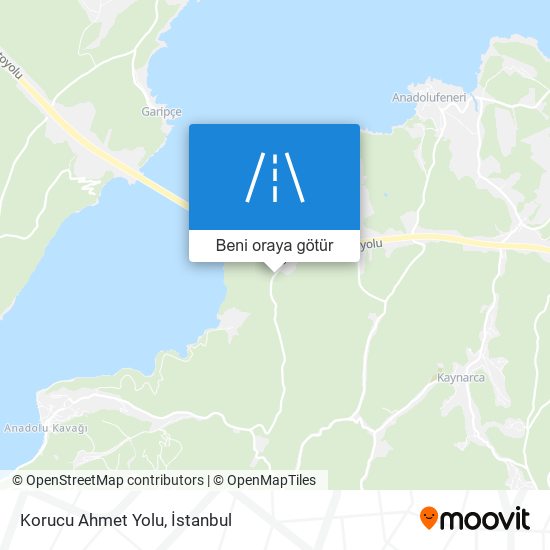 Korucu Ahmet Yolu harita