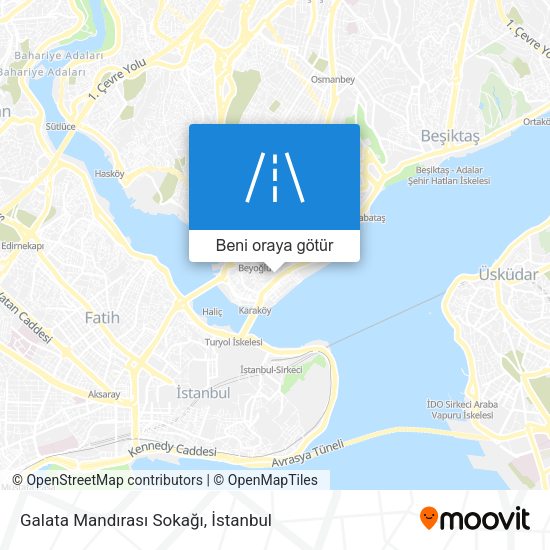 Galata Mandırası Sokağı harita