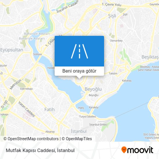 Mutfak Kapısı Caddesi harita