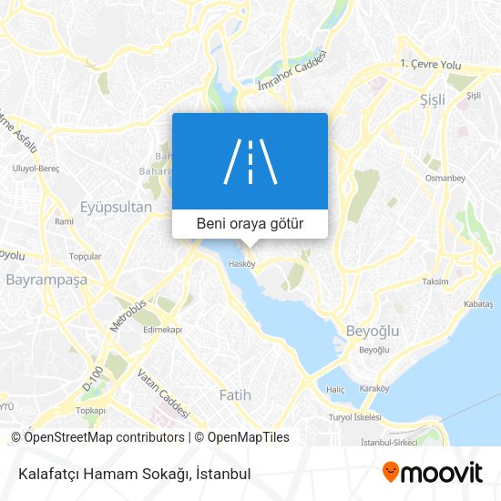 Kalafatçı Hamam Sokağı harita