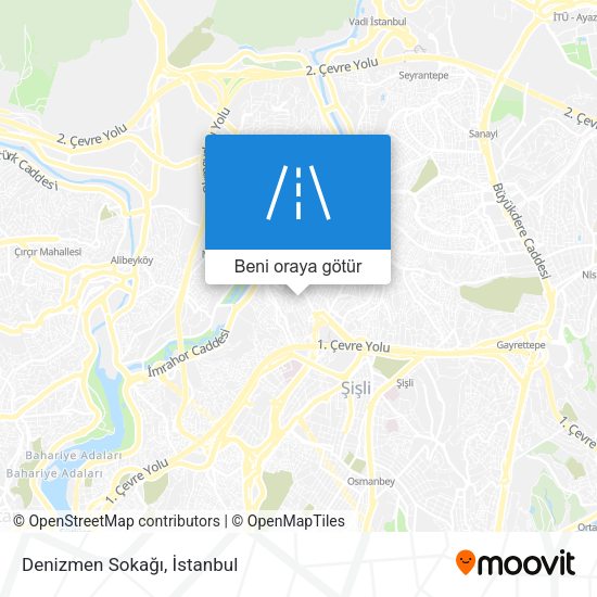 Denizmen Sokağı harita