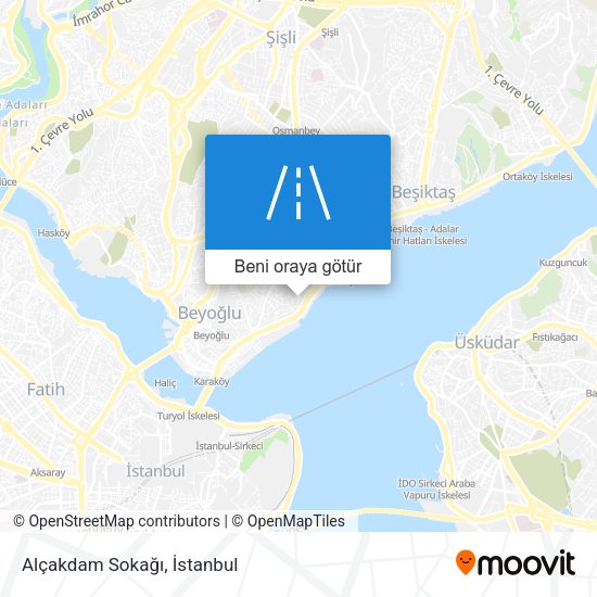 Alçakdam Sokağı harita