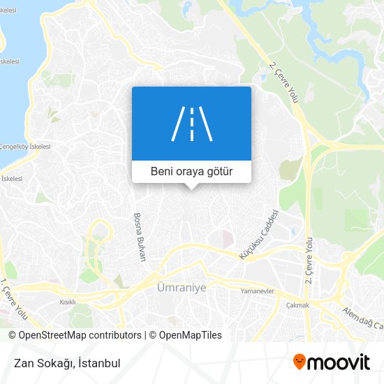 Zan Sokağı harita