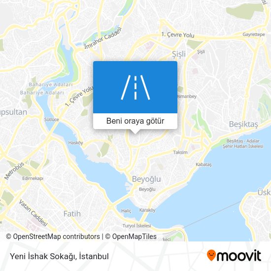 Yeni İshak Sokağı harita