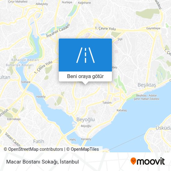 Macar Bostanı Sokağı harita