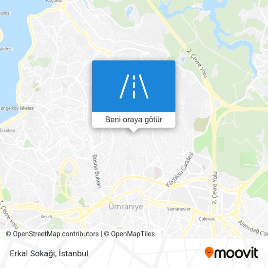 Erkal Sokağı harita
