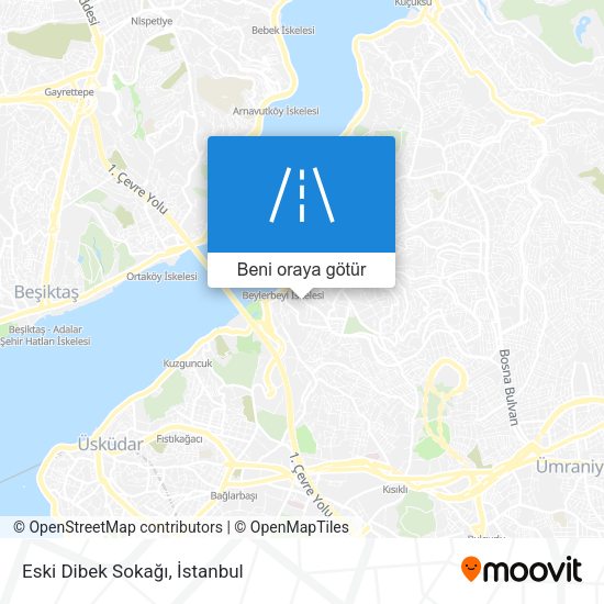 Eski Dibek Sokağı harita