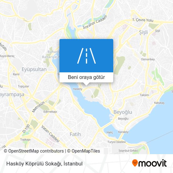 Hasköy Köprülü Sokağı harita