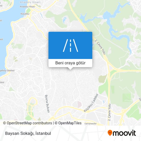 Baysan Sokağı harita