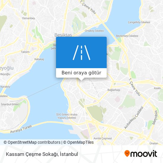 Kassam Çeşme Sokağı harita