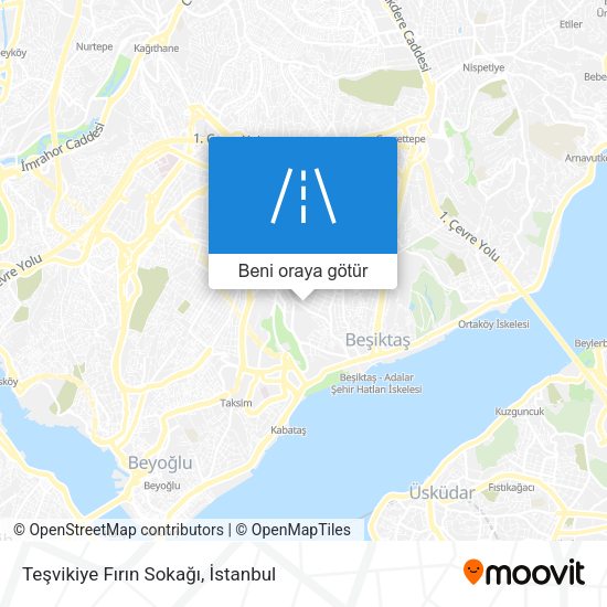 Teşvikiye Fırın Sokağı harita