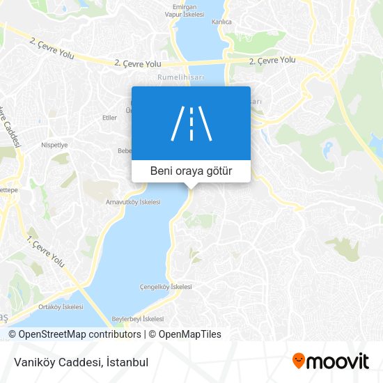 Vaniköy Caddesi harita