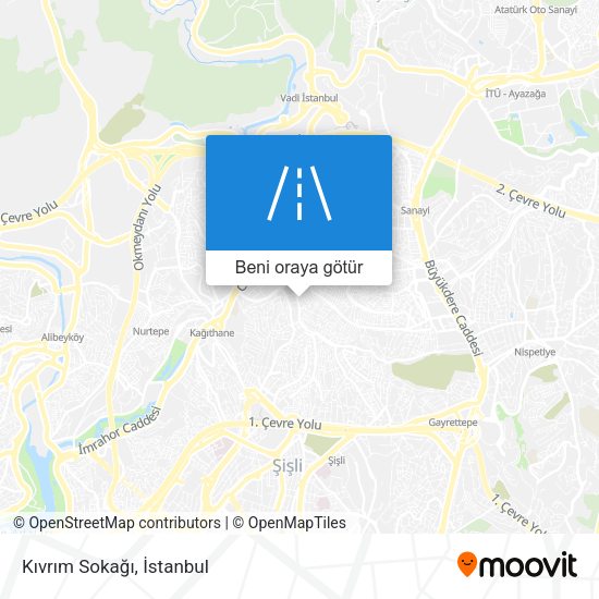 Kıvrım Sokağı harita