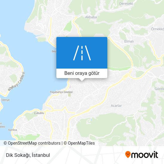 Dik Sokağı harita