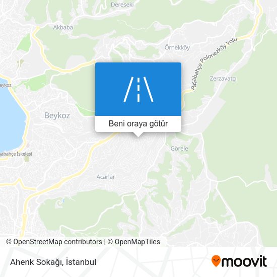 Ahenk Sokağı harita
