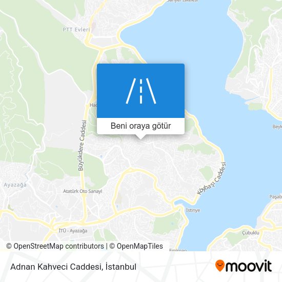 Adnan Kahveci Caddesi harita