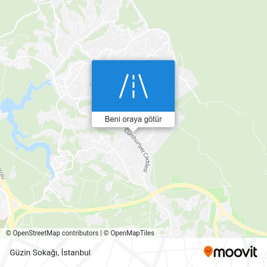 Güzin Sokağı harita