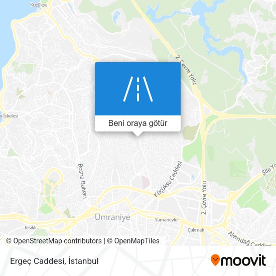 Ergeç Caddesi harita