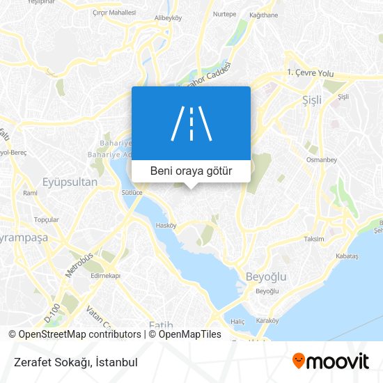 Zerafet Sokağı harita