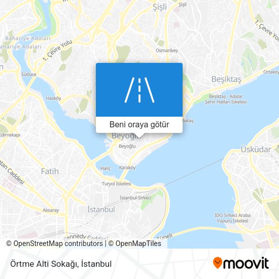 Örtme Alti Sokağı harita