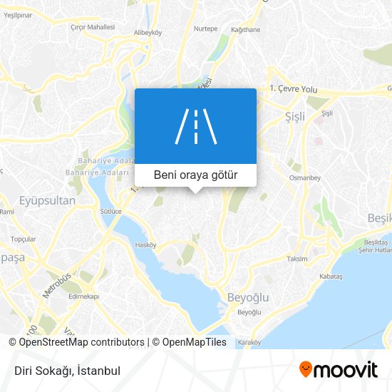 Diri Sokağı harita