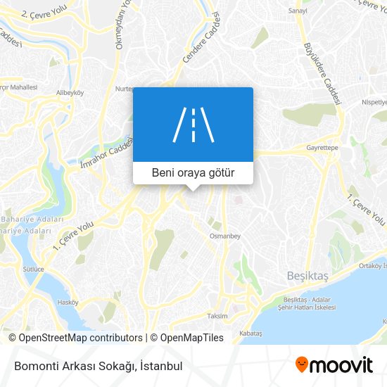 Bomonti Arkası Sokağı harita