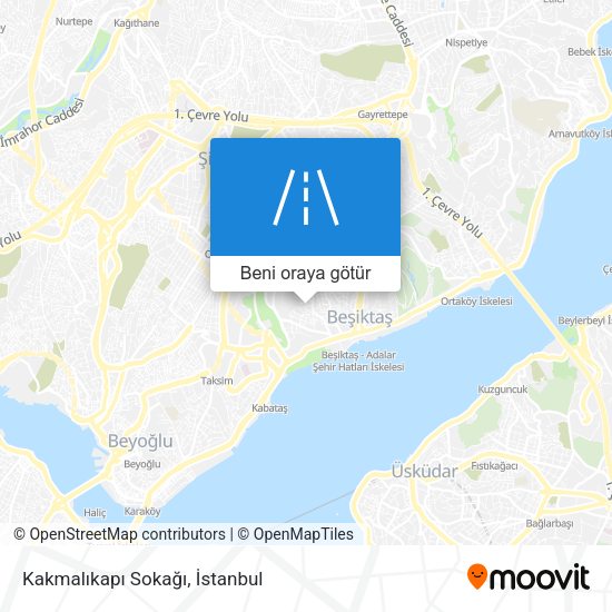 Kakmalıkapı Sokağı harita