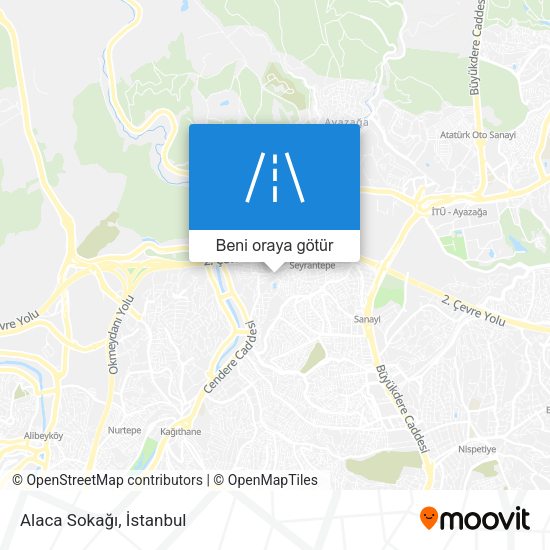 Alaca Sokağı harita
