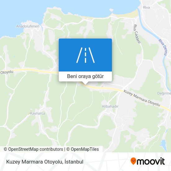 Kuzey Marmara Otoyolu harita