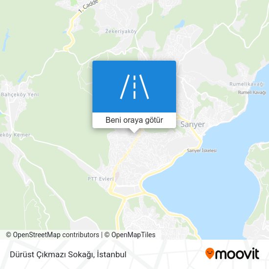 Dürüst Çıkmazı Sokağı harita