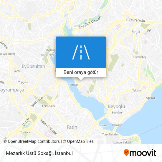 Mezarlık Üstü Sokağı harita