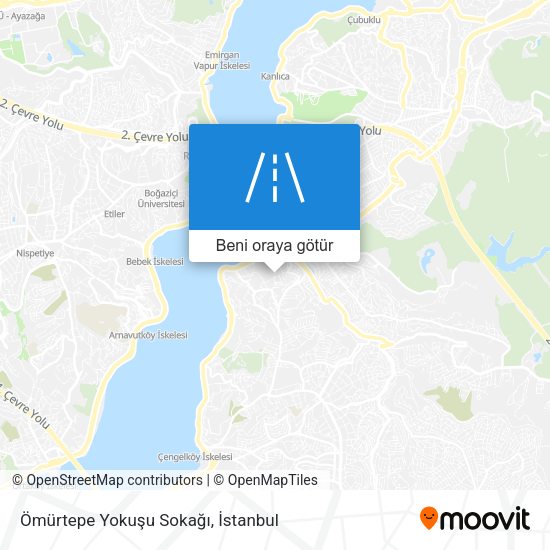 Ömürtepe Yokuşu Sokağı harita