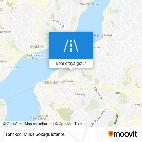 Tenekeci Musa Sokağı harita