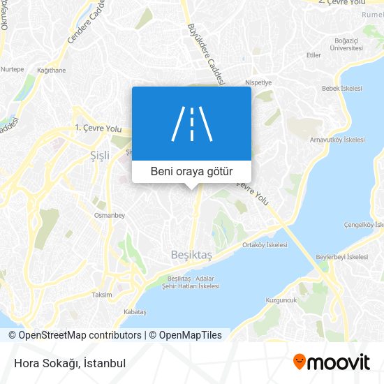 Hora Sokağı harita