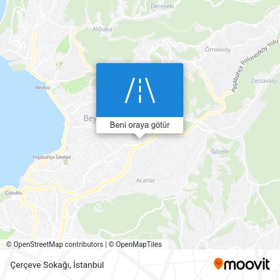 Çerçeve Sokağı harita