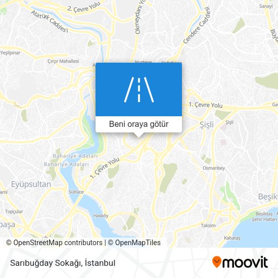 Sarıbuğday Sokağı harita